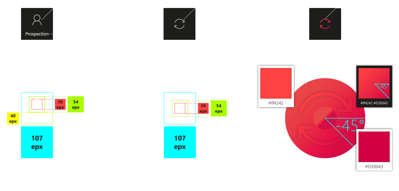 Spécification d’intégration iconographique de l'application IMA Éditor Group, User Interface Design par kero