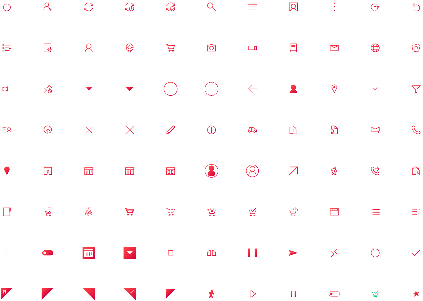 Iconographie Iconographie de l'application IMA Éditor Group, User Interface Design par kero