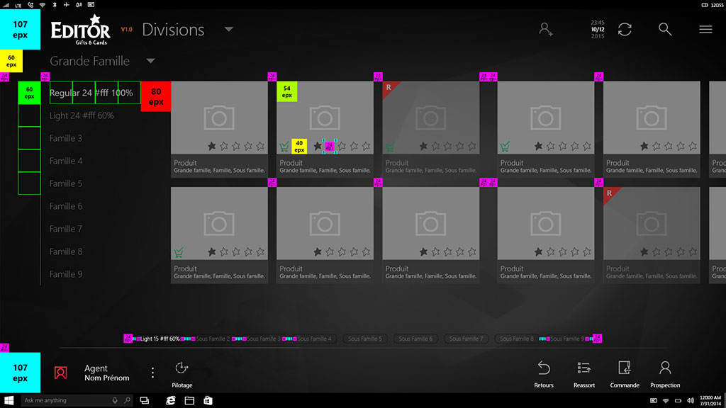 Détails et spec. de la page produits Détails et spec. de la page produits de l'application IMA Éditor Group, User Interface Design par kero