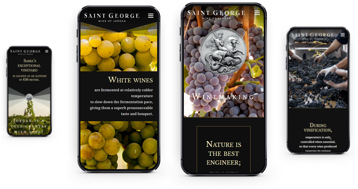 Smartphone pages Saint George Wine of Jordan Smartphone pages Saint George Wine of Jordan